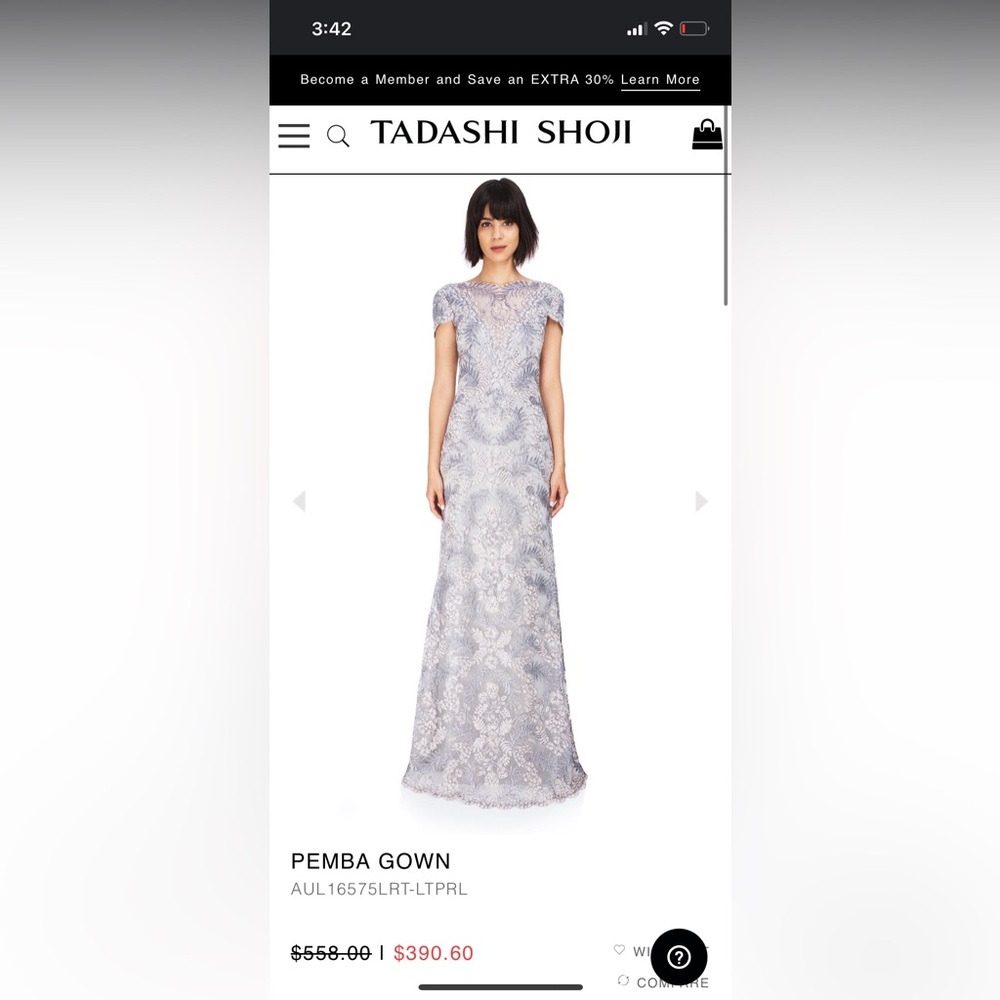Tadashi Shoji - size 6 maxi dress